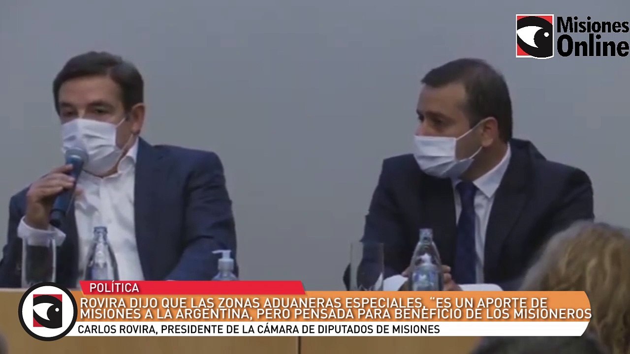 Rovira dijo que las zonas aduaneras especiales, “es un aporte de Misiones a la Argentina, pero pensada para beneficio de los misioneros