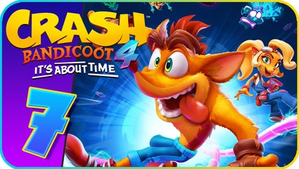 Crash Bandicoot 4: It's About Time Walkthrough Part 7 (PS4) Eggipus Dimension, 88 million B.C.B