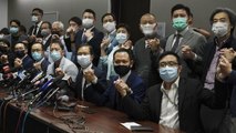 Hong Kong’s pro-democracy lawmakers resign
