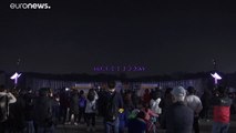 Güney Kore: Gökyüzünde 300 drone ile 'halka moral veren' ışık gösterisi