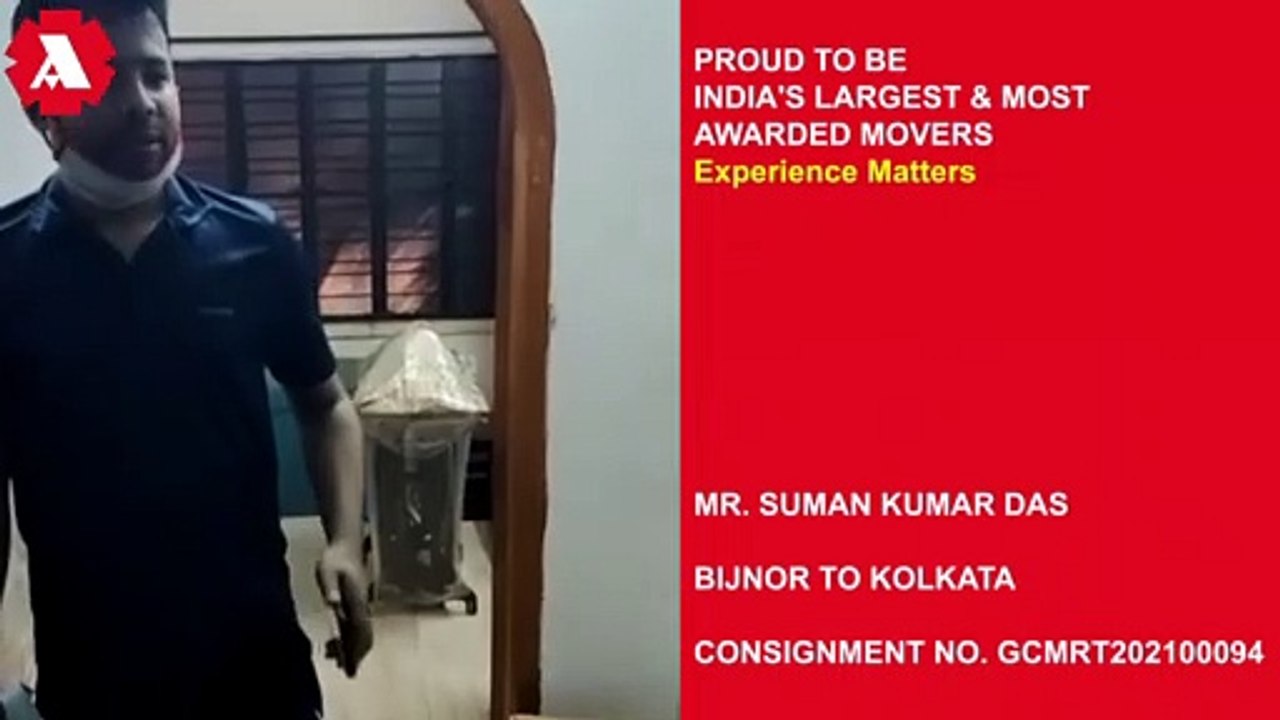 Agarwal Packers and Movers Bijnor to Kolkata | Customer Satisfaction Feedback