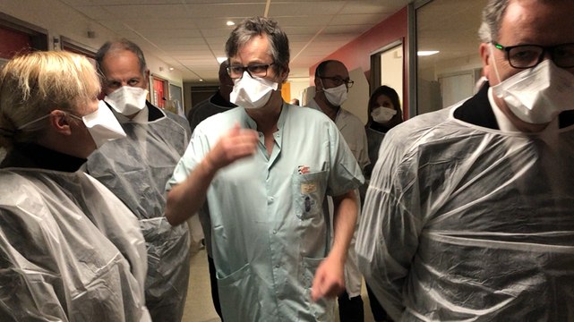 « Drive » de dépistage, réanimation, SAMU ... Le président de l’Assemblée nationale au CHRU