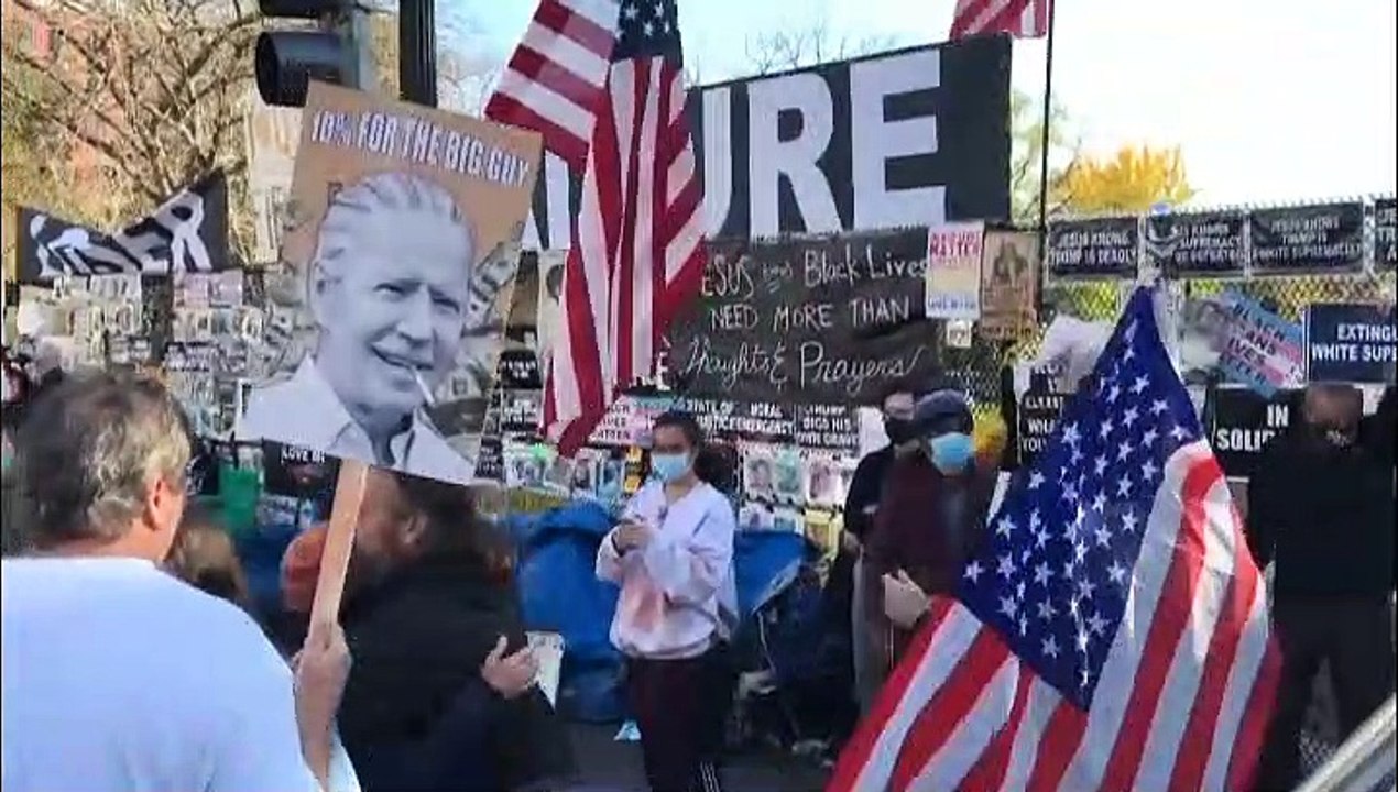 Donald Trump says 'time will tell' who will be next president but still won't concede defeat