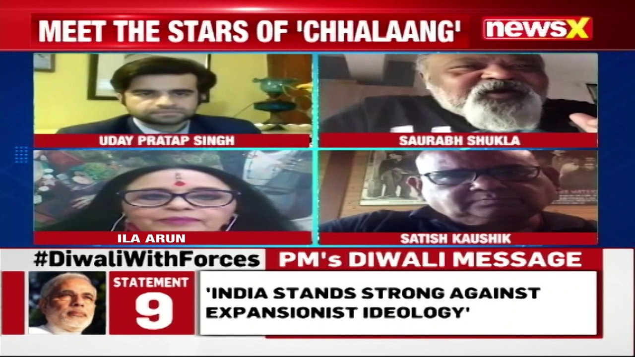 Team 'Chhalaang' On NewsX Diwali Special | Meet Satish Kaushik, Ila Arun & Saurabh Shukla | NewsX