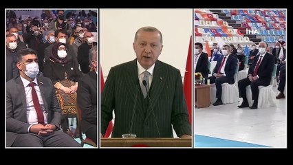 Cumhurbaşkanı Erdoğan, AK Parti Kars ve Karaman 7. Olağan İl Kongrelerinde konuştu