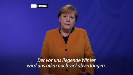 Merkel: "Der Winter wird uns allen noch viel abverlangen"