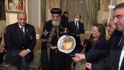 لقاء خاص مع البابا تواضروس وأعضاء نادى روتارى الإسكندرية بالمقر البابوي