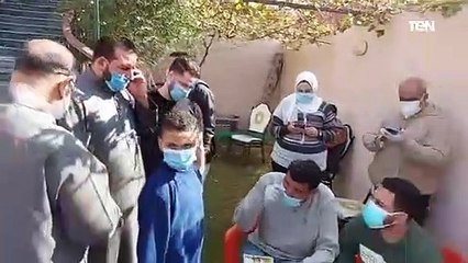 شاهد لحظة فحص المخالطين لمحمد صلاح بمسقط رأسه بنجريج