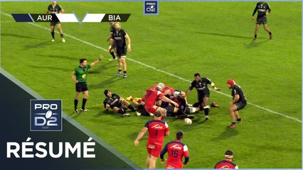 PRO D2 - Résumé Stade Aurillacois-Biarritz Olympique: 10-23 - J8 - Saison 2020/2021