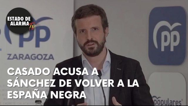 CASADO acusa a SÁNCHEZ de volver a la ESPAÑA NEGRA por sus Presupuestos con BILDU