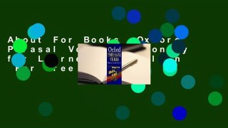 About For Books  Oxford Phrasal Verbs Dictionary for Learners of English  For Free