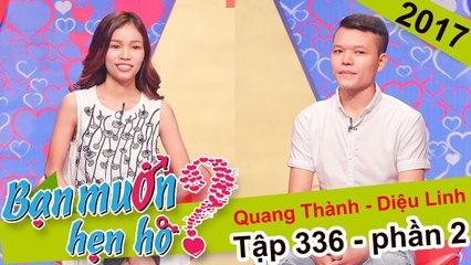 Cát Tường hết hồn cô gái Huế yêu cầu bạn trai uống rượu hút thuốc |Quang Thành - Diệu Linh| BMHH 336