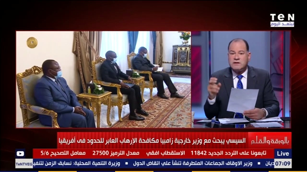 الديهي يوضح بالخريطة أهمية زامبيا بالنسبة لمصر بعد لقاء وزير خارجيتها مع الرئيس السيسي