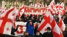 Thousands rally outside Georgia's parliament in protest at election