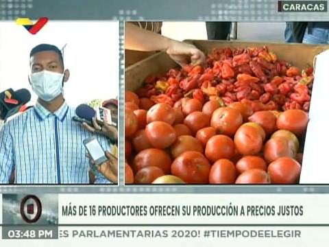 Cayapa Campesina Comunal activa desde el Parque Alí Primera ofrece calidad a precios justos