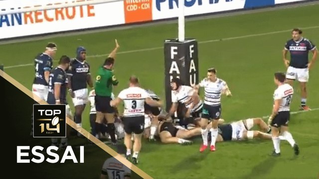 TOP 14 - Essai de Hayden THOMPSON-STRINGER (CAB) - Brive - Racing 92 - J9 - Saison 2020/2021