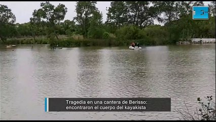 Tragedia en una cantera de Berisso: encontraron el cuerpo del kayakista