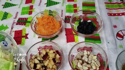 La Cocina de Keyla - Quiche de queso y bacon, piernas de pollo adobadas, papas salteadas papas al horno, coctel de Jamaica y ponche fiestero