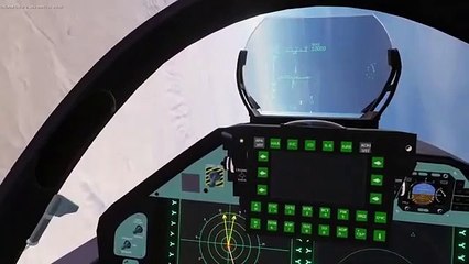 ML AI Simulation of Su57 vs F22A & F35A & E3 Sentry