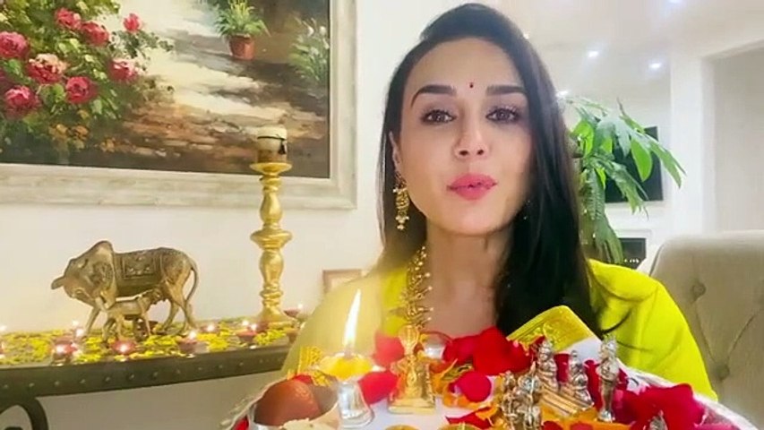 Preity G Zinta  | Happy Diwali to all you guys out there ❤️ Wish you love_ happiness and good health always.