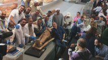 Presentan en Egipto más de 100 sarcófagos de unos 2.300 años de antigüedad