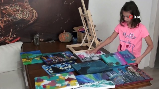 Kendi ormanını kurmak için hayallerini tuvale yansıtıyor