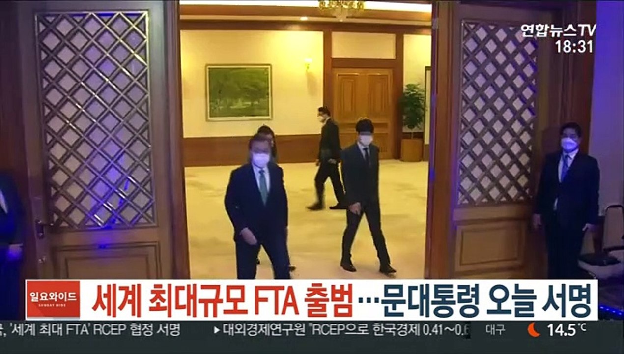 세계 최대규모 FTA 'RCEP' 출범…문대통령 오늘 서명