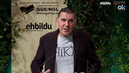Otegi dice que "por primera vez" las nuevas generaciones vivirán con "más miedo" que las anteriores