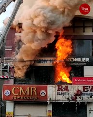 Fire breaks out at store in Hyderabad's KPHB colony, four rescued