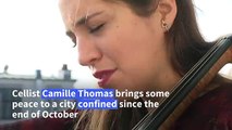 Camille Thomas, rooftop cellist bringing beauty to locked-down Paris