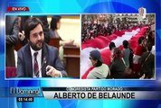 Alberto de Belaunde: Exijo que la Policía publique lista de detenidos en marcha
