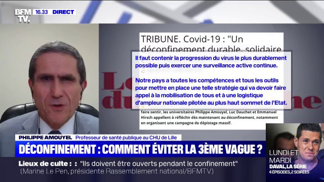 Philippe Amouyel, professeur de santé publique au CHU de Lille, lance un appel pour préparer dès à présent la sortie de confinement