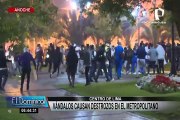 Metropolitano: así quedó la estación Colmena tras enfrentamientos durante marcha
