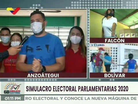 Luis José Marcano: En 22 centros electorales dispuestos para el simulacro en Anzoátegui, hemos visto una masiva participación