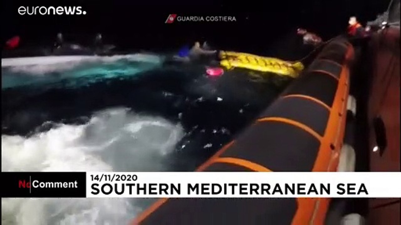 No Comment: Dramatische Rettung vor Lampedusa