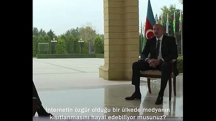 Yüzüne çarpınca konuyu değiştirmeye çalıştı: Aliyev, BBC'de İngiliz sunucuyu madara etti!