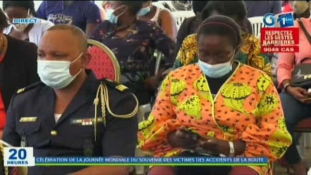 RTG - Célébration de la journée mondiale du souvenir des victimes des accidents de la route à Akanda