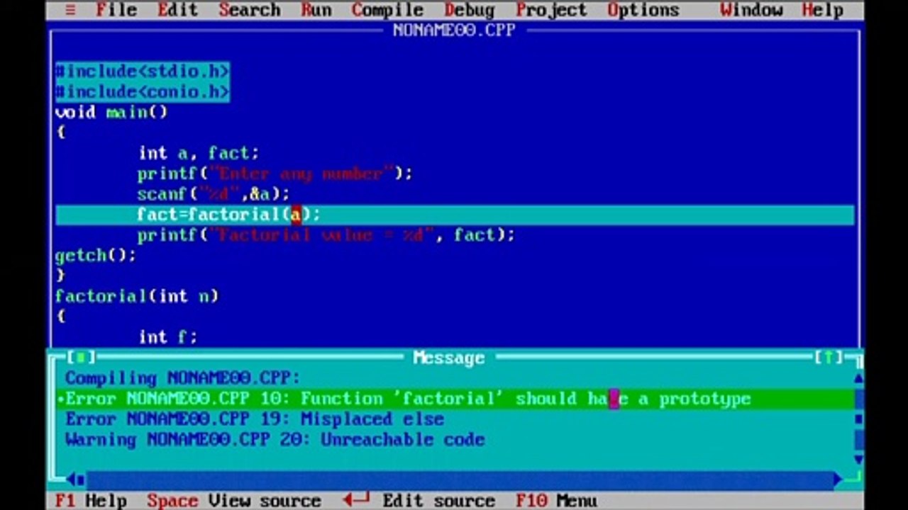 C Programming and Coding for Beginners Part 14 | Factorial program coding using recursion| PremnArya | PN Arya | Prem Sir