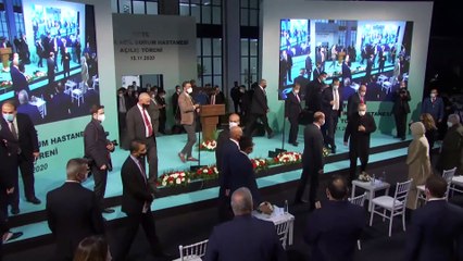 KKTC Sağlık Bakanı Ali Pilli, Lefkoşa Acil Durum Hastanesinin açılışında konuştu