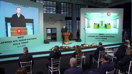 - Cumhurbaşkanı Erdoğan, Lefkoşa'daki Acil Durum Hastanesinin açılış törenine katıldı