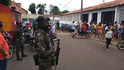 Tropas garantem a segurança das eleições na cidade de Cururupu-MA