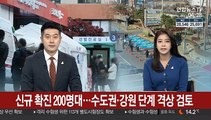 신규 확진 200명대…수도권·강원 단계 격상 검토