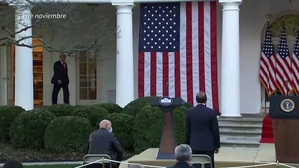 Trump parece admitir su derrota electoral y se retracta después