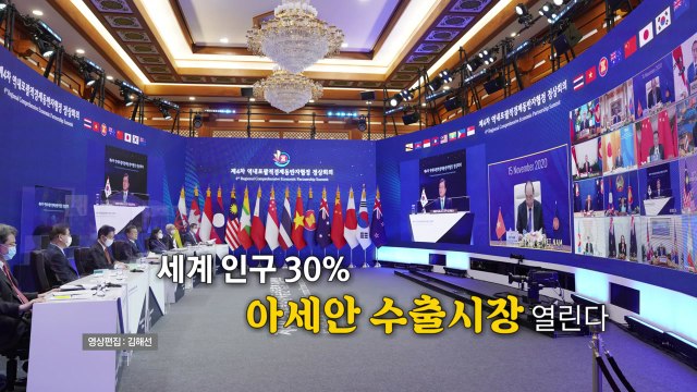 [영상] RCEP, 세계 인구 30% 아세안 시장 열린다 / YTN