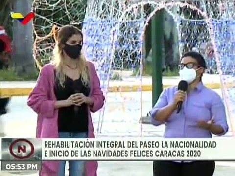 Gobierno rehabilita el Paseo La Nacionalidad para inicio de las Navidades Felices Caracas 2020