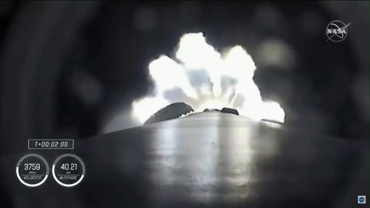 NASA launches four astronauts into space