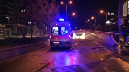 Ankara’da dolmuş yön direğine çarptı: 1 ölü, 1 yaralı