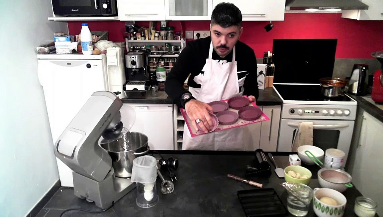 Dacquoise aux amandes & ganache chocolat blanc-poire et poivre de shiwam