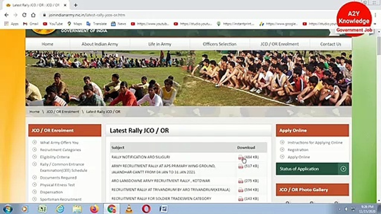 siliguri army rally 2020 | west bengal army rally 2020 | indian army recruitment 2020 | a2yknowledge