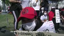 Protesters in Peru celebrate president's resignation